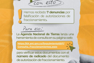 ANT lanza micrositio para que notarías y ciudadanos verifiquen legalidad sobre procedimientos que adelanta la entidad