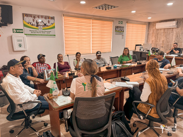 Ant en fortalecimiento de comites de reforma agraria en el Cesar