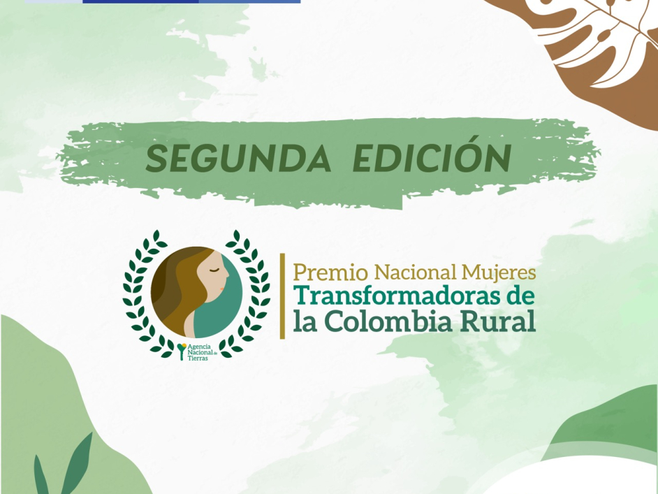 Imagen publicitaria de la segunda edición del Premio ‘Mujer Transformadora de la Colombia Rural’