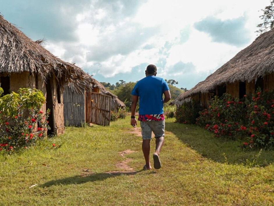Réplica del antiguo palenque de San Basilio, en Bolívar
