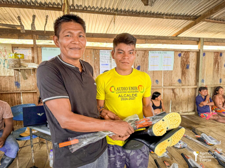 Jornada de entrega de alimentos por parte de la ANT a indígenas