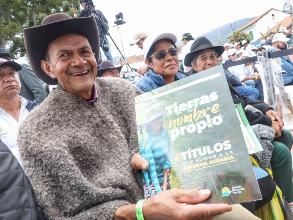 Más de 2.500 campesinos de Boyacá accederán a la tierra con 600 títulos rurales que la ANT entregará en 2026